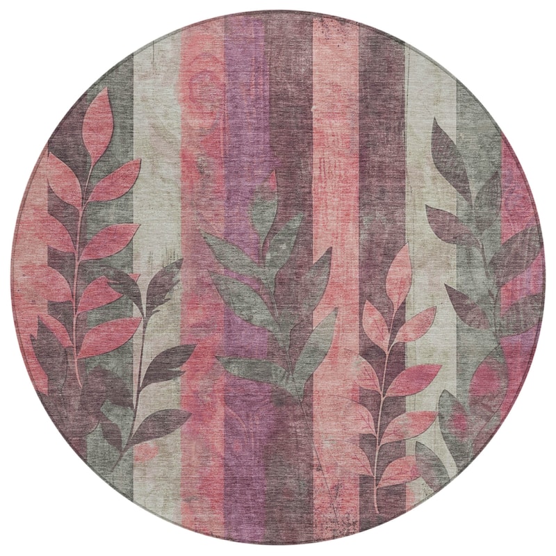 HomeRoots Floral Transitional Rectangle Outdoor Rug