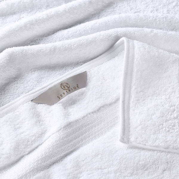 Superior Heritage Egyptian Cotton Absorbent 6-Piece Towel Set - 6-Piece - White