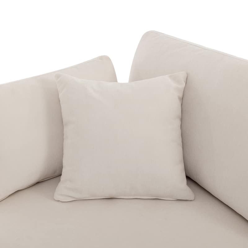 Modern Large U-Shape Sectional Sofa, with Removable Ottomans for Living Room (6-Seater)