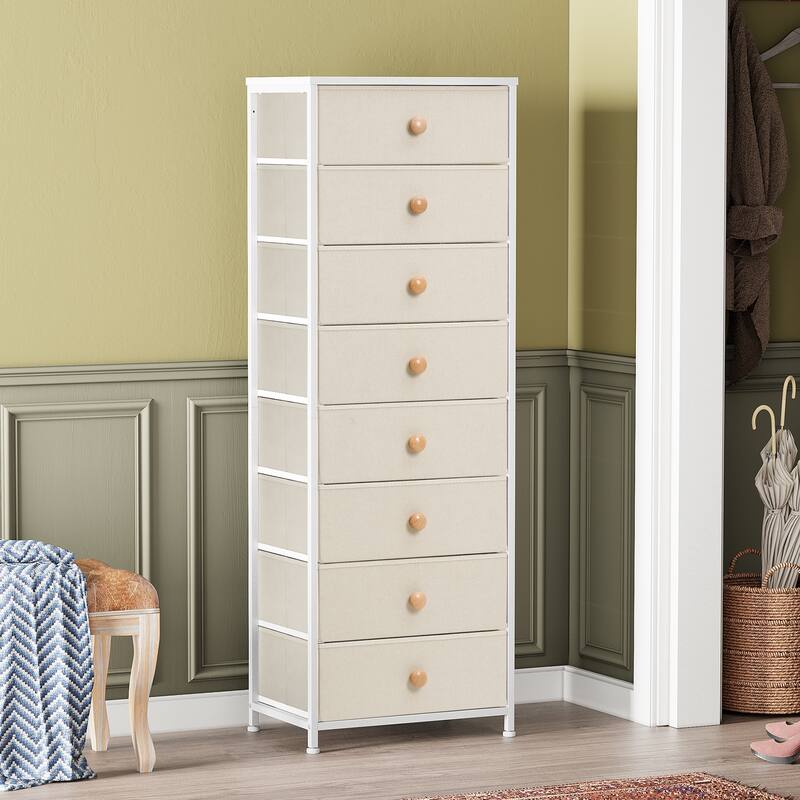 VredHom 8 Dresser Vertical Storage Tower Cabinet