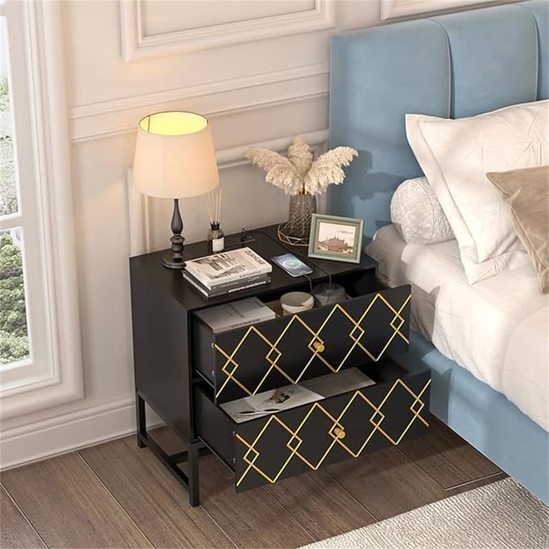 Night Stands with 2 Drawers 23 inches