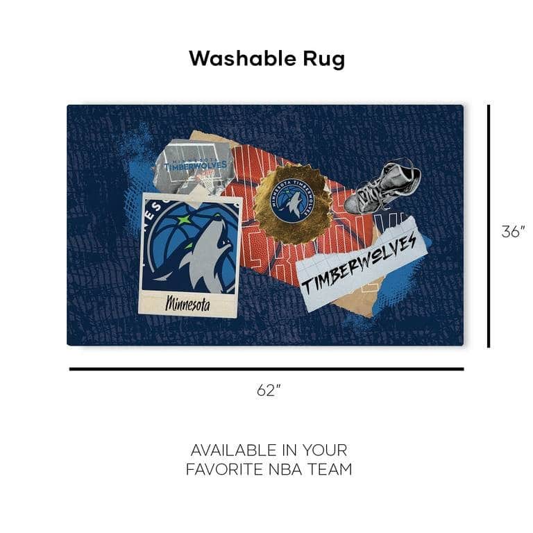 NBA Display Washable Rug