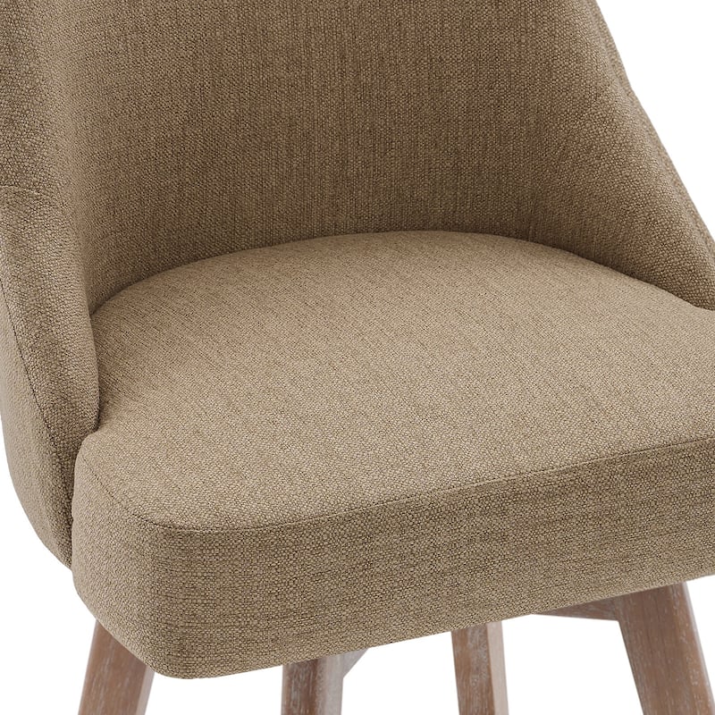 26" Counter Height Swivel Bar Stool, Upholstered Counter Stools - 39.37" (H) x 22.44" (D) x 21.65" (W)