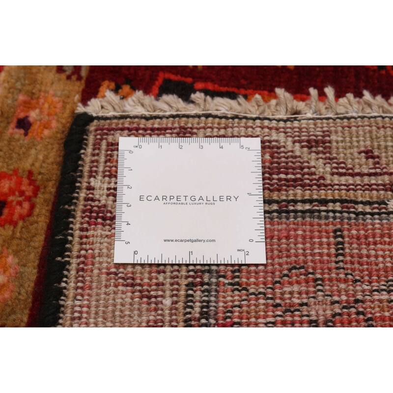 ECARPETGALLERY Hand-knotted Konya Anatolian Black, Red Wool Rug - 4'3 x 12'8