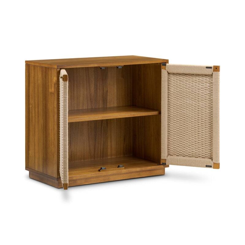 Poly & Bark Ella 35" Mango Wood Sideboard in Light Brown