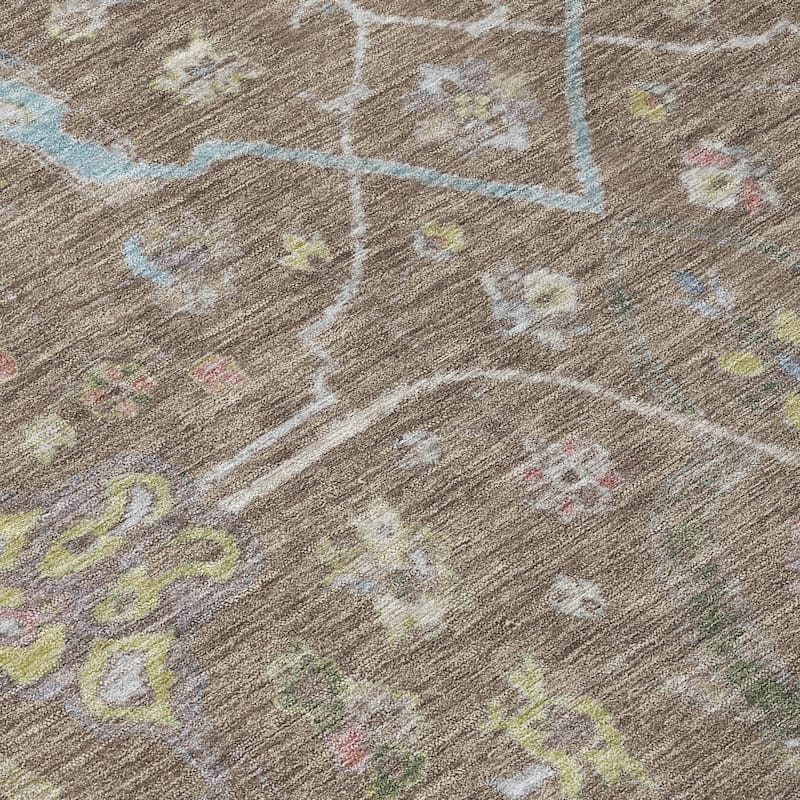 Machine Washable Indoor/ Outdoor Traditional Classic Chantille Rug