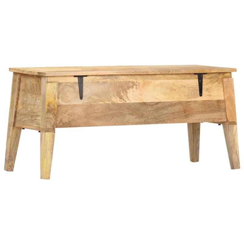 vidaXL Storage Box 39"x13.8"x18.9" Solid Mango Wood