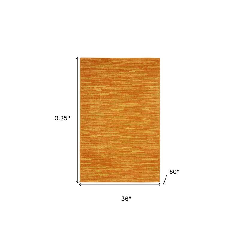 HomeRoots Contemporary Rectangle Outdoor Rug - 3' x 5'