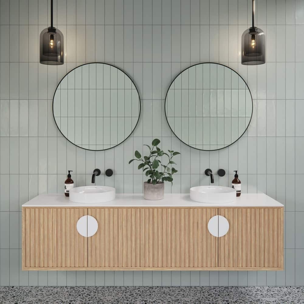 Glass Warehouse SF-R-28 Leia 28" Diameter Contemporary Circular Framed