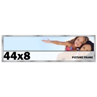 44x8 Frame Stainless Steel Silver Picture Frame - Modern Photo Frame ...
