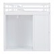 preview thumbnail 16 of 16, Full Size Wood Loft Bed with Storage and Drawers, White