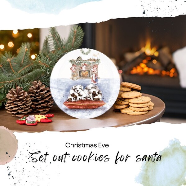 Royal Worcester Wrendale Designs Christmas Plate - 8 Inch - Bed