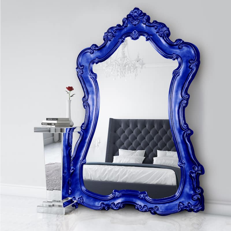Allan Andrews Hand Painted Ornate Framed Full Length Floor & Wall Mirror - 89"H x 60"W