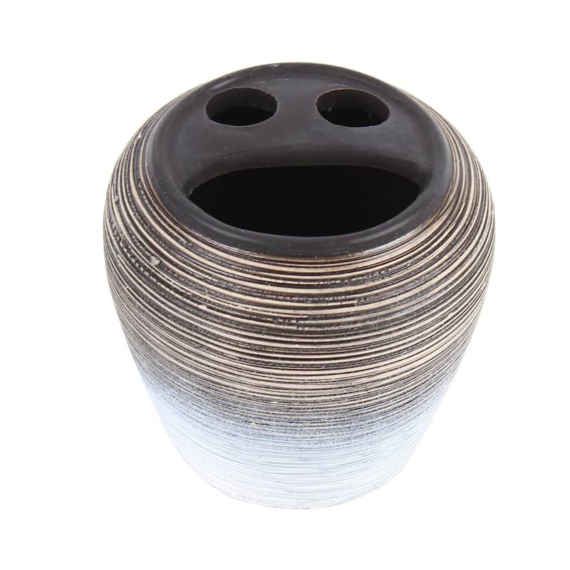 Home Basics 6-Piece Bathroom Accessories Set Ceramics