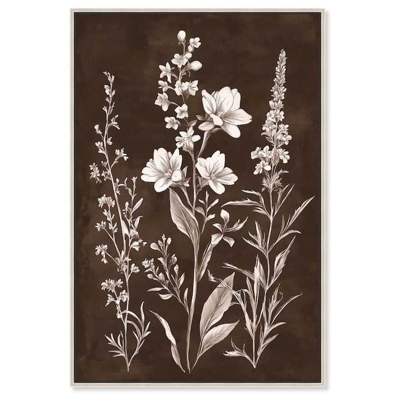 Timeworn Tendrils I Canvas by Art Remedy - 24" x 36" - Silver