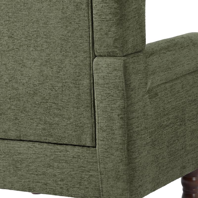 Tufted Wingback Upholstered Accent Chair for Living room