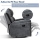 preview thumbnail 4 of 14, Prelife Fabric Manual Overstuffed Nursery Glider Rocking Chairs