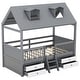 preview thumbnail 34 of 38, Merax House Bed with Roof and 4 drawers