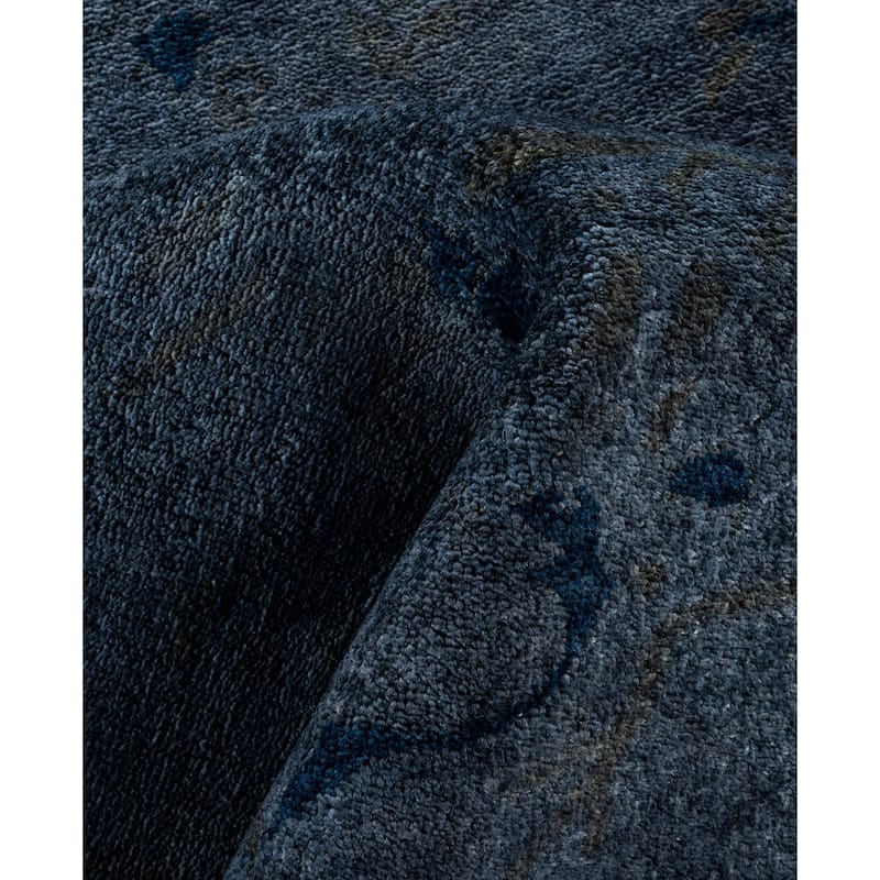 Overdyed One-of-a-Kind Hand-Knotted Area Rug - Gray - 8' 2" x 10' 2"