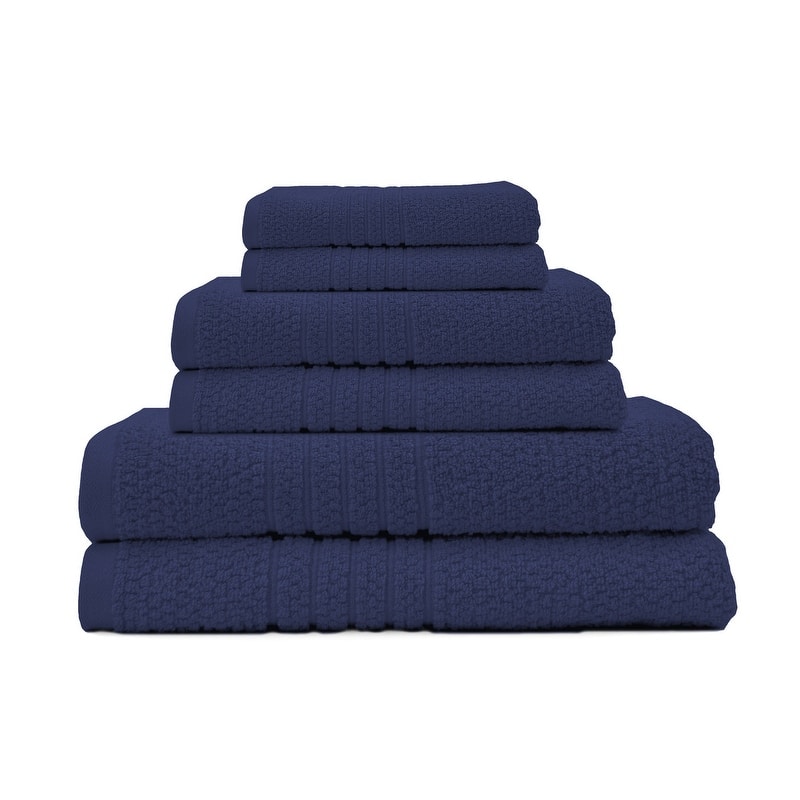 Softee 6-Piece 100% Cotton Bath - Navy