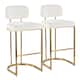 Option Cream Fabric/Gold Finish