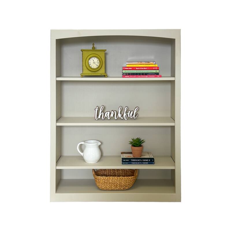 Arch+Haven Solid Wood Bookcase 36 x 48
