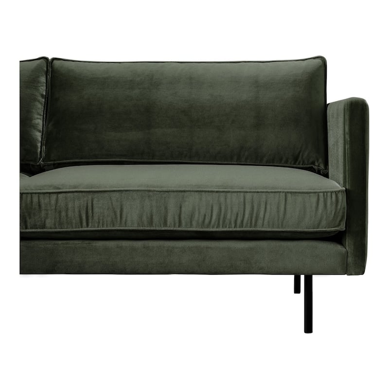 Aurelle Home Majestic Scandinavian Modern Velvet Sofa
