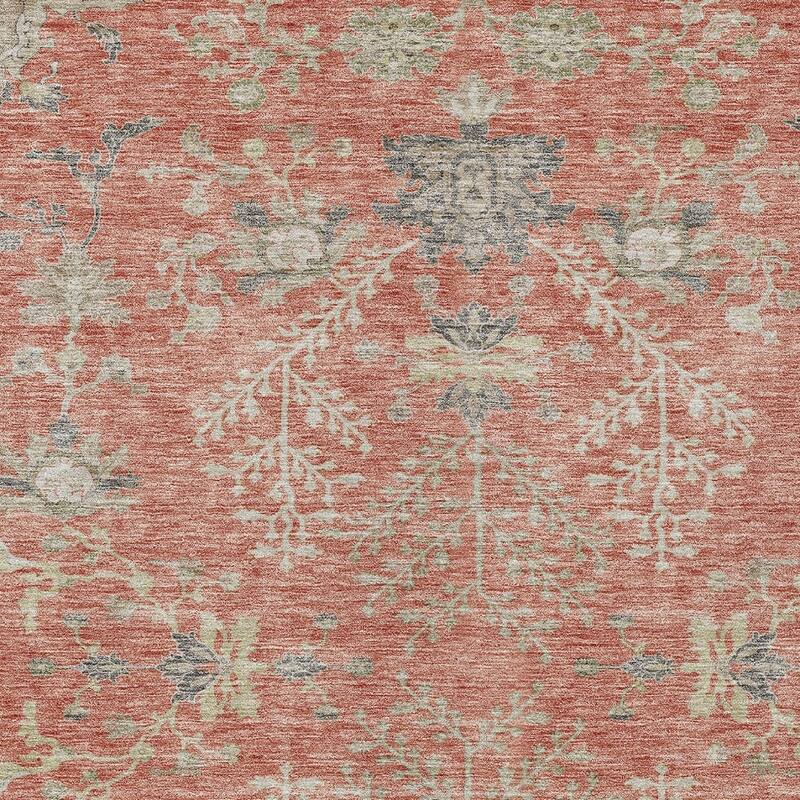 HomeRoots Floral Transitional Rectangle Outdoor Rug