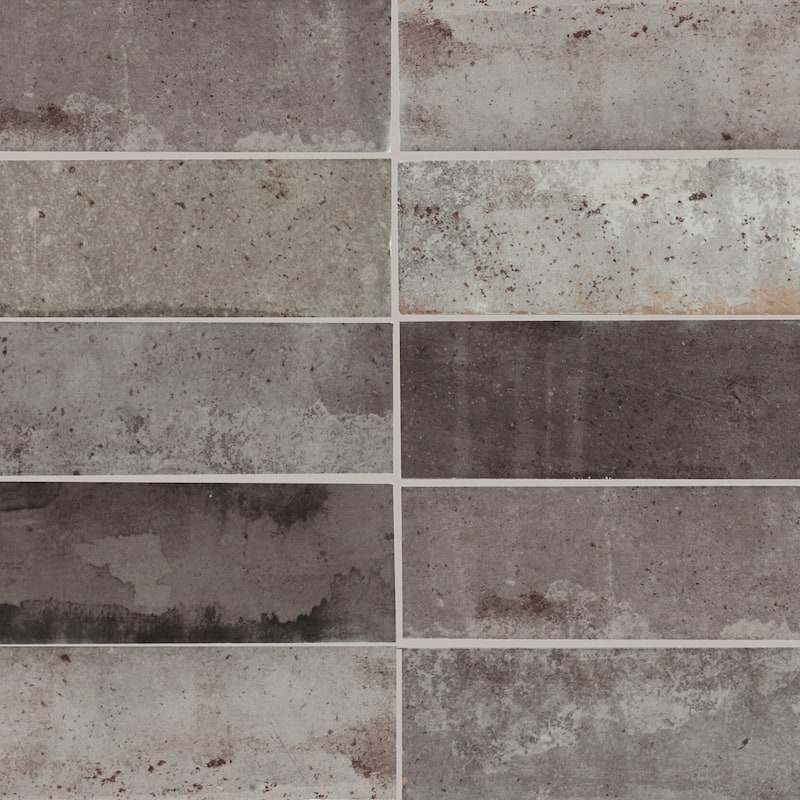 Tennessee 2" x 6" Ceramic Wall Tile - 2 x 6 (Box 7.66 sq. ft.) - Grey