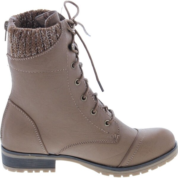 lace up mid calf booties