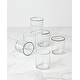 preview thumbnail 10 of 31, Oneida 24 Seven Colors Medium Tumblers, Set of 6, Clear or Colored Rims - 4"H x 3.25" Round; 13.5-Fl Oz