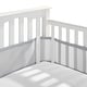 preview thumbnail 13 of 21, BreathableBaby Breathable Mesh Liner for Full-Size Cribs, Classic 3mm Mesh (Size 4FS Covers 3 or 4 Sides) Gray.