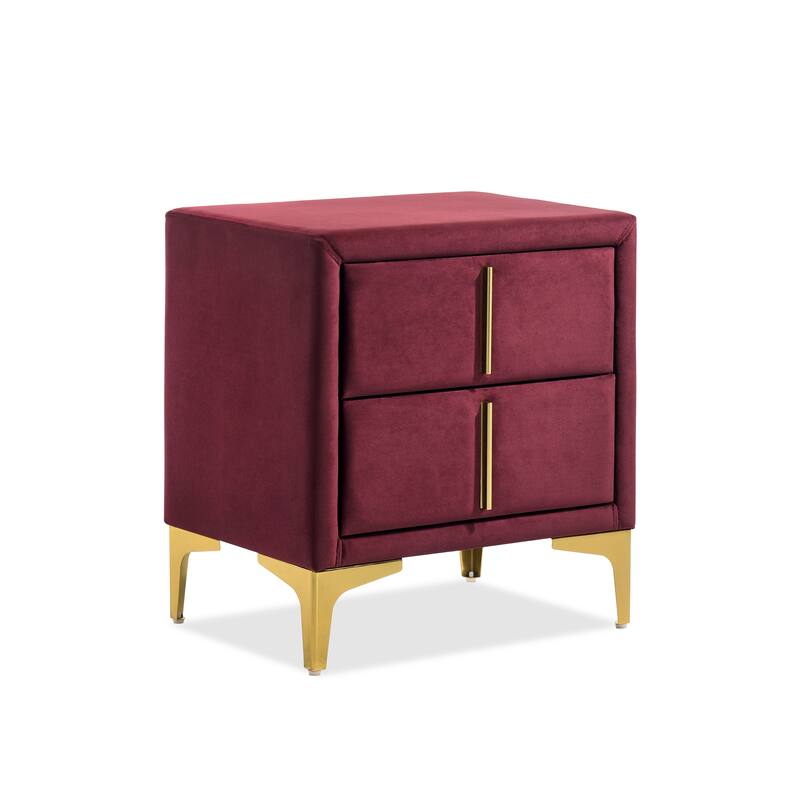 Furniture of America Glim Art Deco 3-Piece Shell Tufted Upholstered Bedroom Set