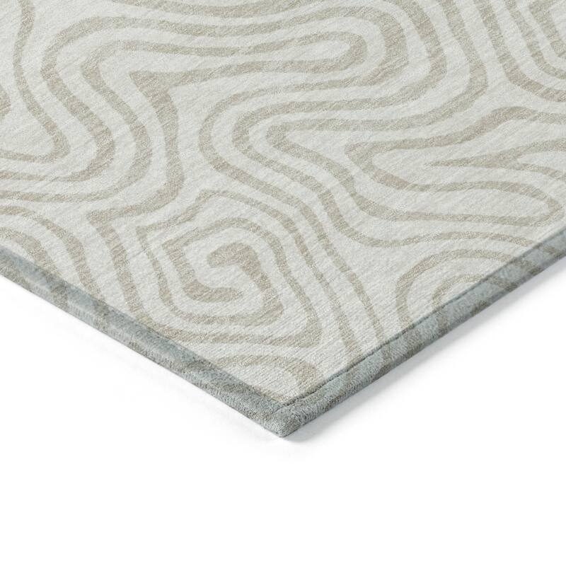 HomeRoots Abstract Transitional Rectangle Outdoor Rug