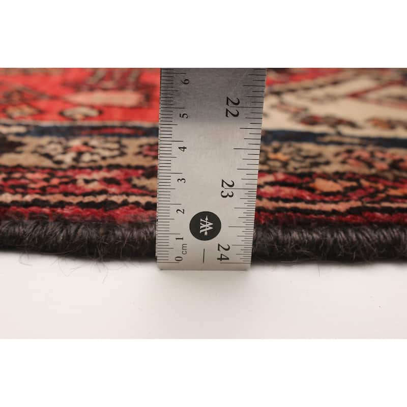 ECARPETGALLERY Hand-knotted Andelz Red Wool Rug - 3'1 x 10'2