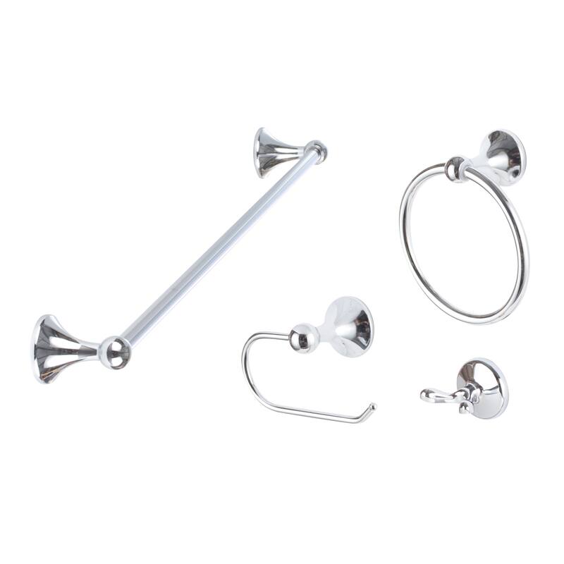 Sure-Loc VT-SET-PH1 Ventura 4 Piece Bathroom Package with 30" Towel - Polished Chrome