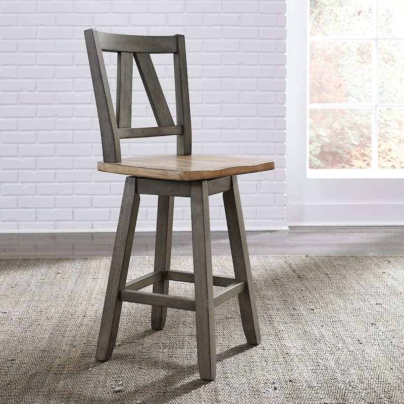Lindsey Farm Gray and Sandstone 5 Piece Gathering Table Set
