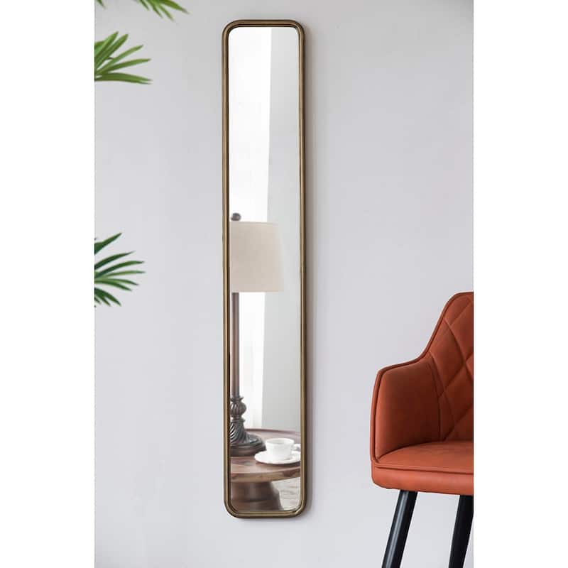 47" Full Length Mirror with Antique Gold Metal Frame