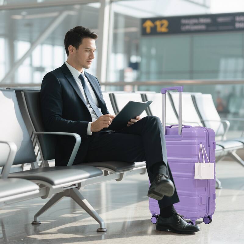 20IN 24IN 28IN 3 pcs/set in ABS Spinner Wheel Luggage, Matching Color, With Combination Lock