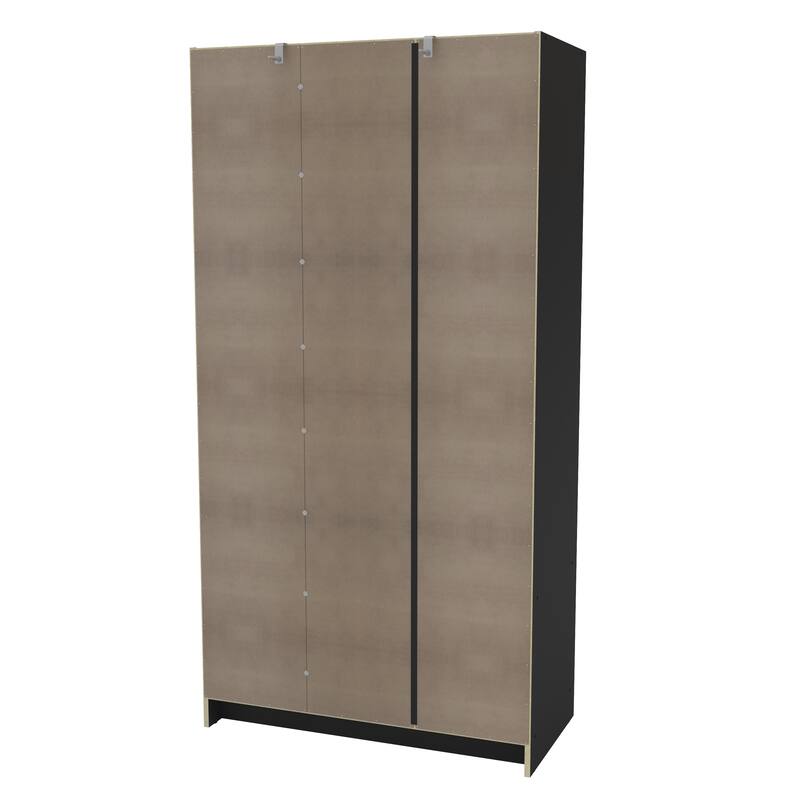 Polifurniture Denmark 3 Door Bedroom Armoire with 2 Drawers