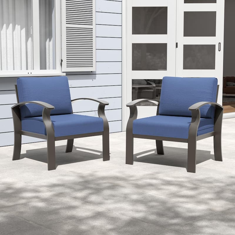 Aluminum Patio Furniture Set with FirePit Ottomans Swivel Chairs,Sectional Sofa with Thick Seat Cushions for Porch Garden