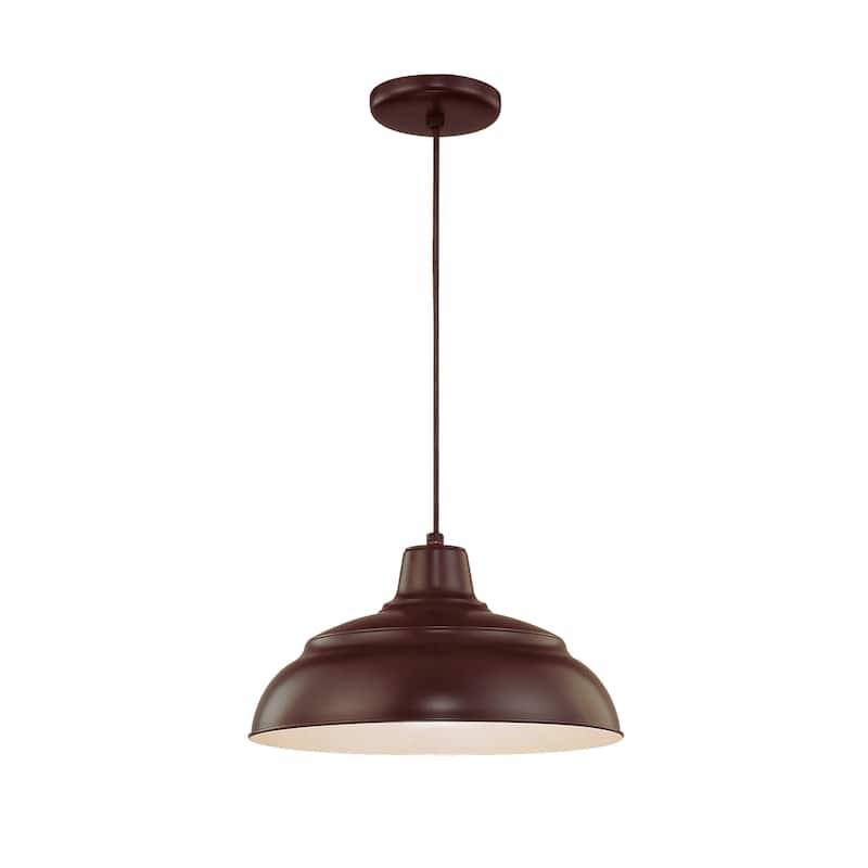 R Series 1-Light Cord Hung Warehouse - Architectural Bronze - 14