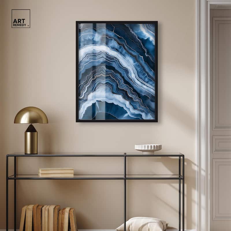 Azure Abyss Layers Shadowbox by Art Remedy
