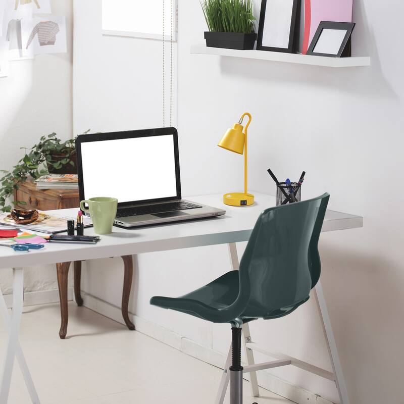 Looped Desk Lamp with Adjustable Shade - 16" - Yellow