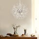 8-Light Dandelion Crystal Chandelier Firework Pendant Ceiling Light - 15.7" Dia