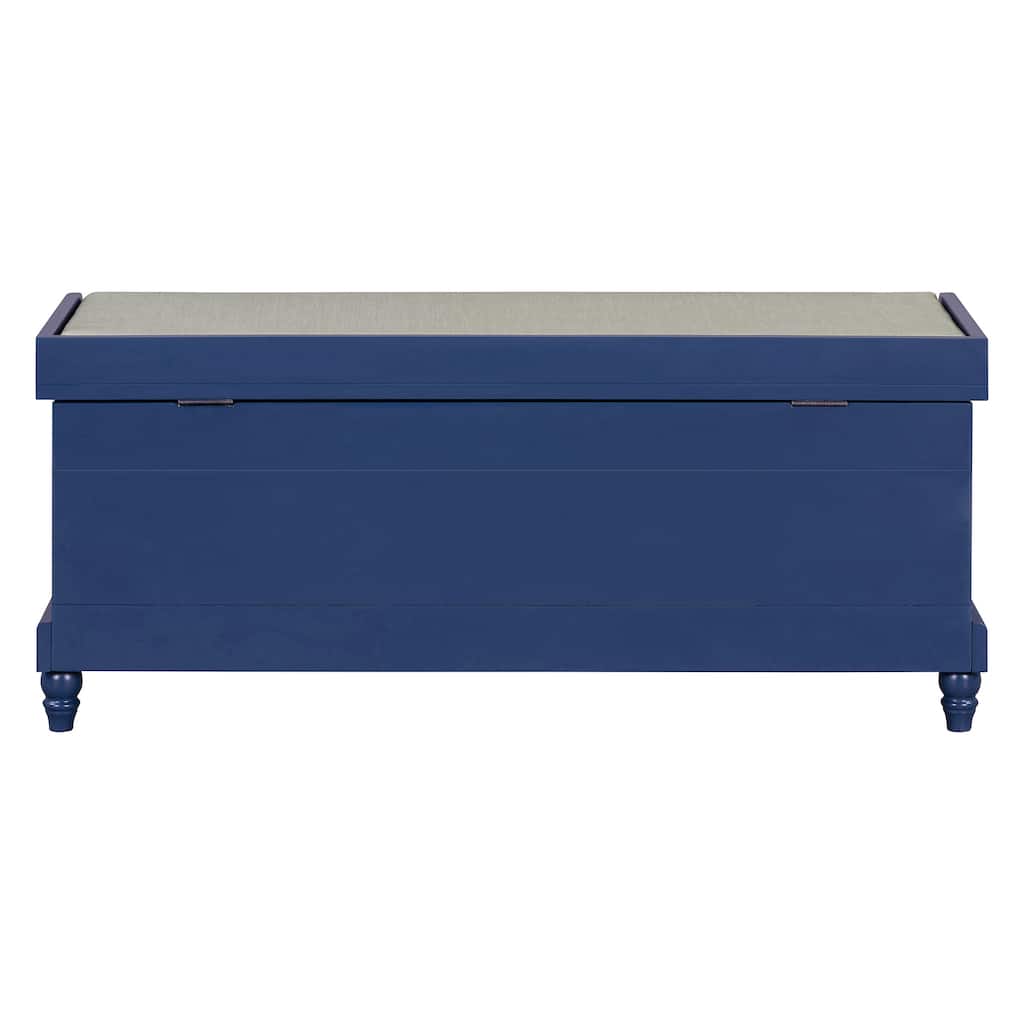 Fluted Entryway Bench with Storage