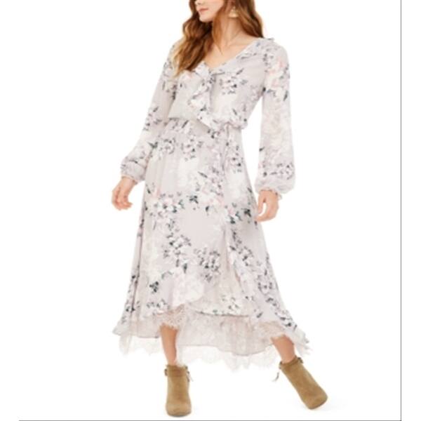white maxi lace dress with sleeves Olive main image 0