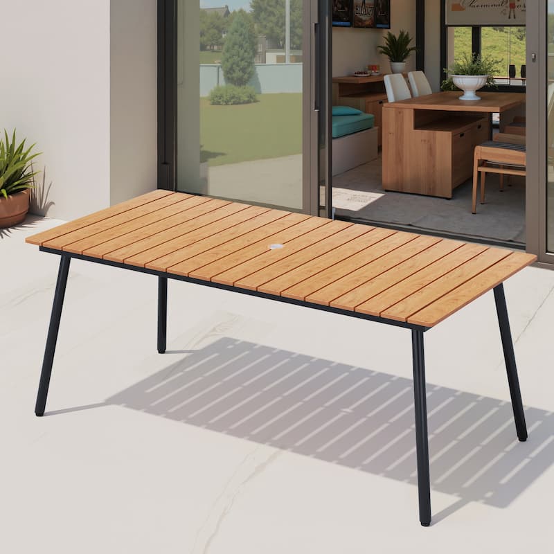 VredHom Outdoor Patio Aluminum Dining Table