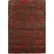 preview thumbnail 34 of 61, SAFAVIEH Handmade Soho Aloisa Roses N.Z. Wool Rug 2' x 3' - Chocolate/Red - Rectangle