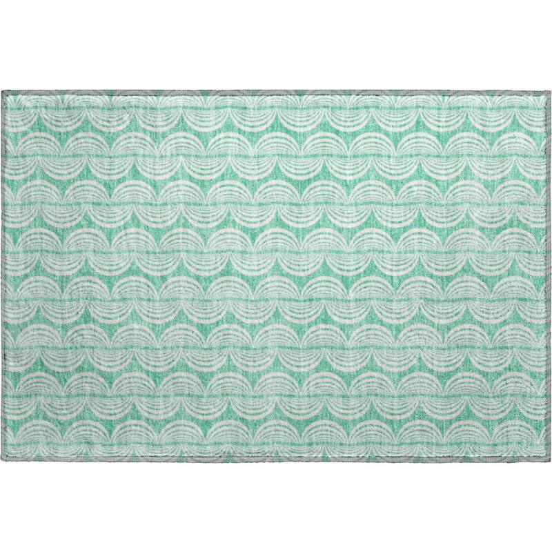 Premium Washable Super Soft Modern Scallop Mayfield Rug